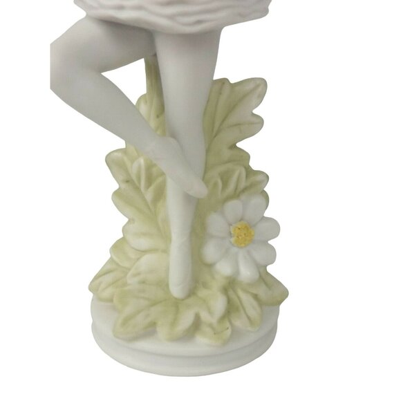 Vintage Balletcore Bisque Ballerina Figurine Porcelain Lefton Christopher Coll - Picture 7 of 9